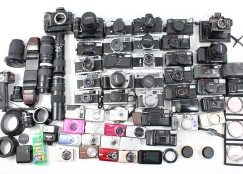 Nikon/Canonのデジタル一眼レフカメラ・フィルムカメラの出張高価買取実績