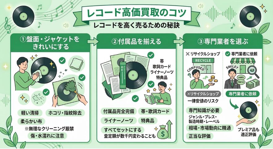 レコードを高く売るためのコツ